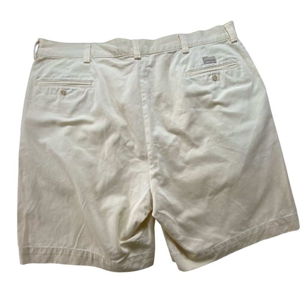 Polo Ralph Lauren Mens Off White Cotton Preppy Casual Shorts Size 40 Summer Luxe - Picture 2 of 6